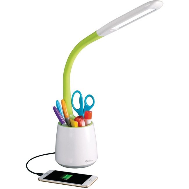 OttLite Lamp Dsk Organizer Wlns USB Multi OTTCS59399SHPR