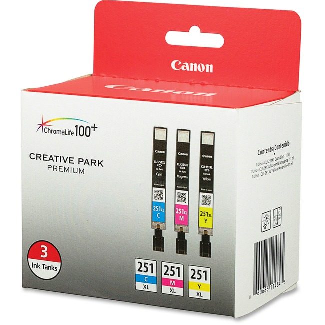 Canon U.S.A. Crtdg Ink CLI-251XL C M&Y CNMCLI251XLCMY