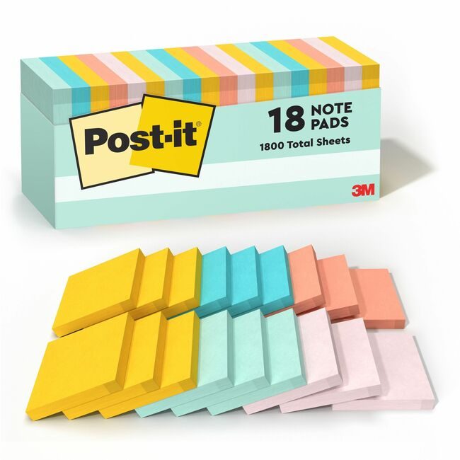 3M Company Notes Postit Marseille 18 Pack MMM65418APCP