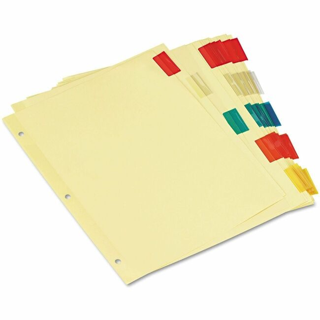 Universal Office Products Index Eco 5TAB 6 Pack Color UNV21870