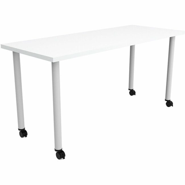 Safco Products Table Post Casters 60X24 SAFJN6024FTCDWT