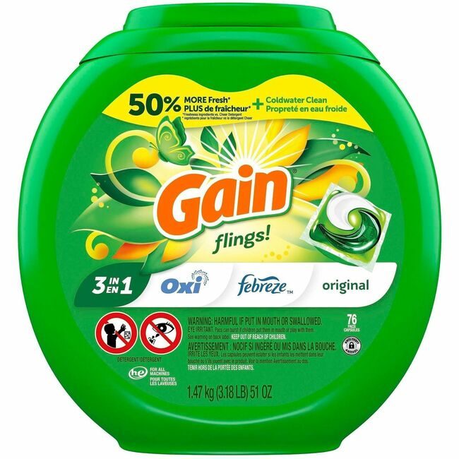 Procter & Gamble P&G Professional / product-specific brand Detergent Gain Oxi Fbrz 76 FLI PGC09207CT