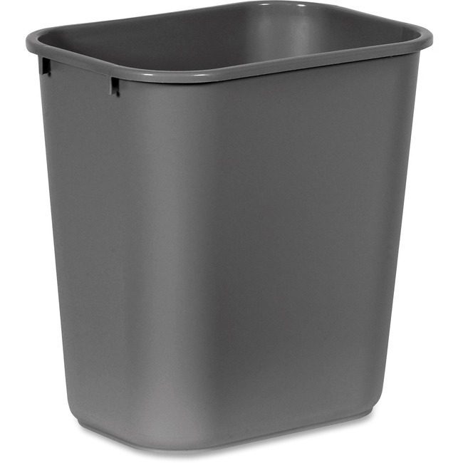 Rubbermaid Commercial Products Wastebasket Rect Medium Gray RCP295600GYCT