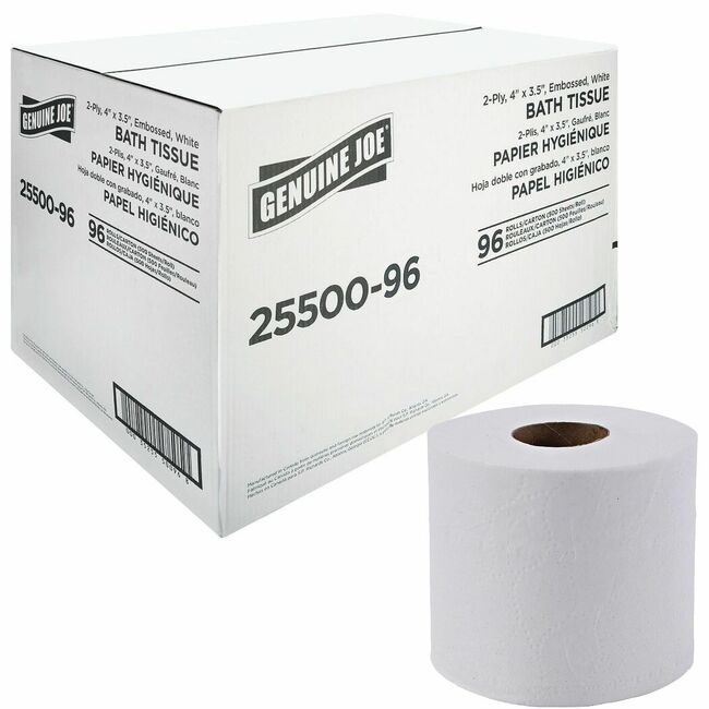 Genuine Joe Tissue Brt 2PLY 500SH White GJO2550096