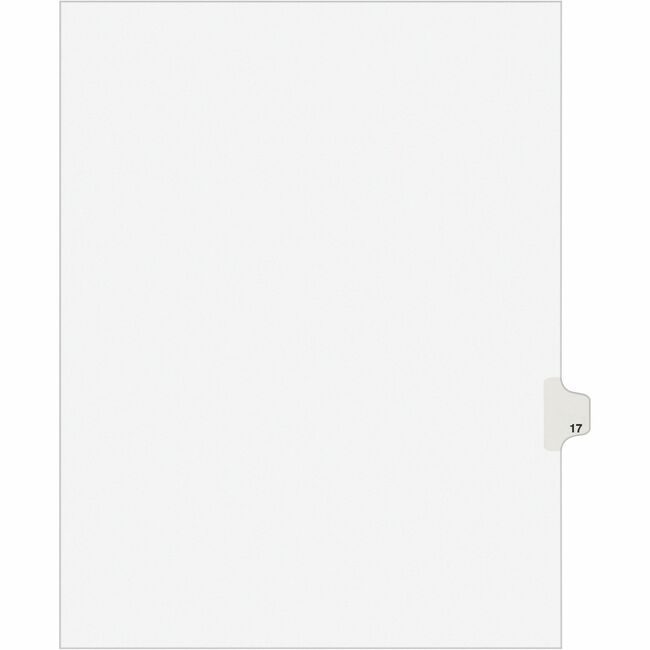 Avery Products Corporation Dividers Index Sidetab 17 AVE01017