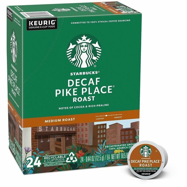 Seattle's Best Coffee Starbucks Coffee Company Seattle's Best Kcup Pikeplace Decaf 24 Count SBK12434952