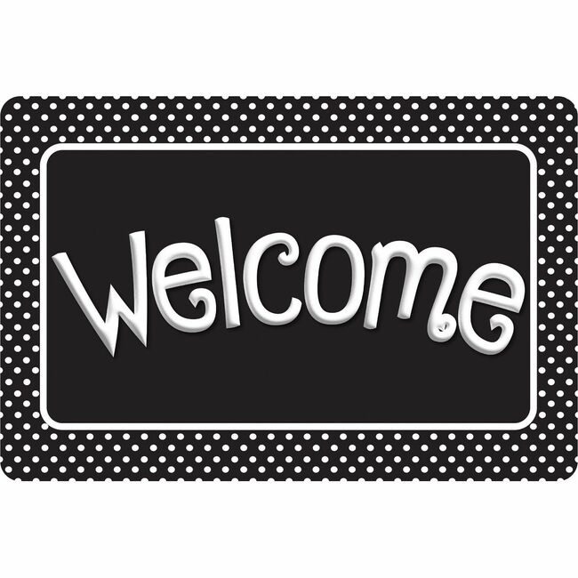 Ashley Productions Mat Welcome Polka Dots ASH91517