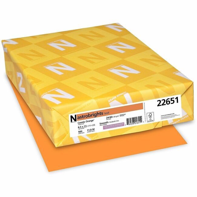Neenah Paper, Inc. Astrobrights Astrobrt 24# Csmc Org WAU22651
