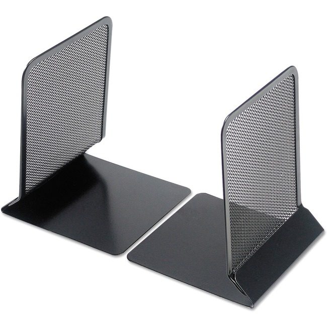 Universal Office Products Bookend Mesh 7" Black UNV20025