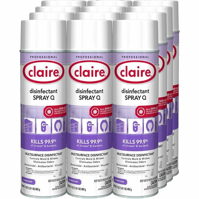 Claire Manufacturing Disinfectant Spry Lvndr CGCC1003