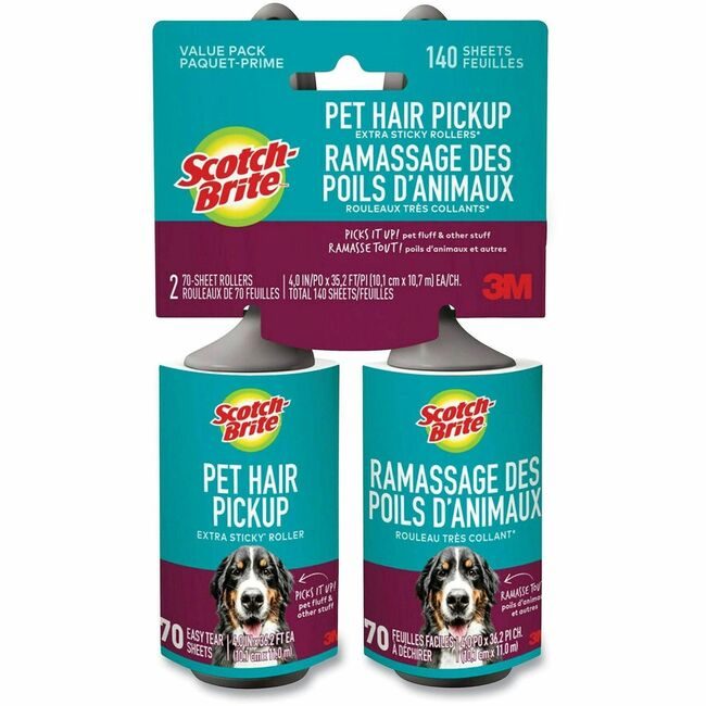 3M Company Lint ROLLER PET HAIR 2PK MMM839RS70TP