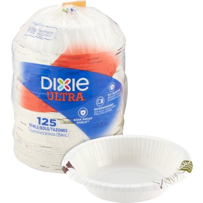 Georgia-Pacific Dixie Bowls 12OZ Wise Size Path DXESXB12WS