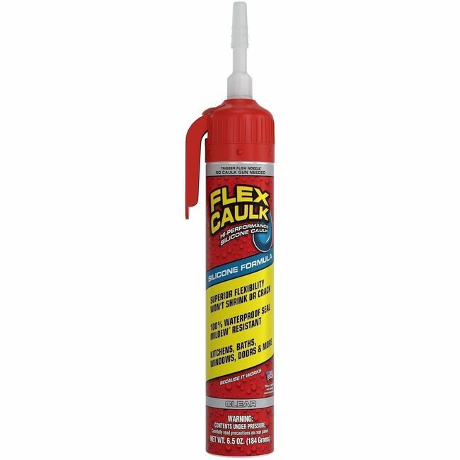 Swift Response, LLC Flex Seal Silicone Caulk 6.5OZ Clear FLXUS600CLR200