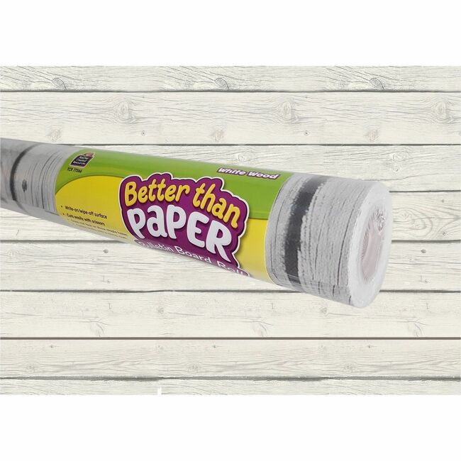 Teacher Created Resources Fabric Roll Bb Btp White Wd TCR77366