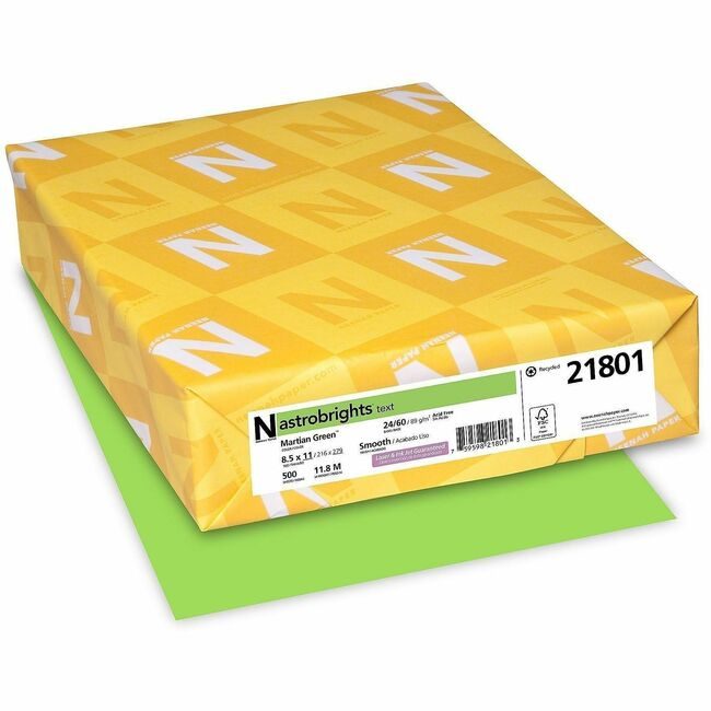 Neenah Paper, Inc. ASTROBRIGHTS 24 Green WAU21801