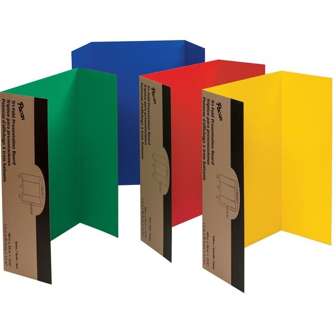 Pacon Corporation Board Prsntn 48X36 4 Pack Assorted PAC37654