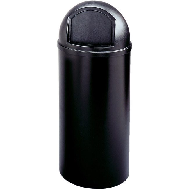 Rubbermaid Commercial Products Container Trsh Mrshl 15G Black RCP816088BK