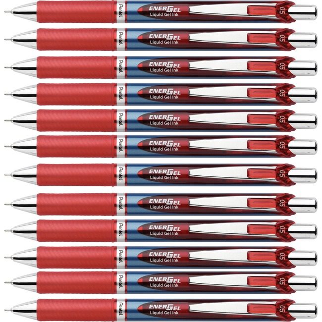 Pentel of America Pen Gel Rtx Needle 0.5MM Red PENBLN75BBX