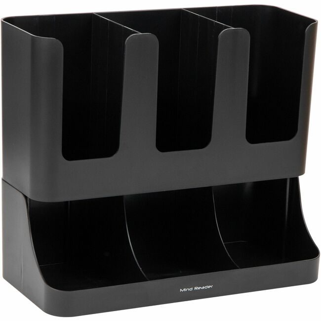 Mind Reader Products Organizer Condiment Coffee EMSUPRIGHT6-BLK
