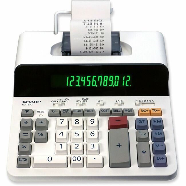 Sharp Electronics Calculator Printing Thermal SHRELT3301