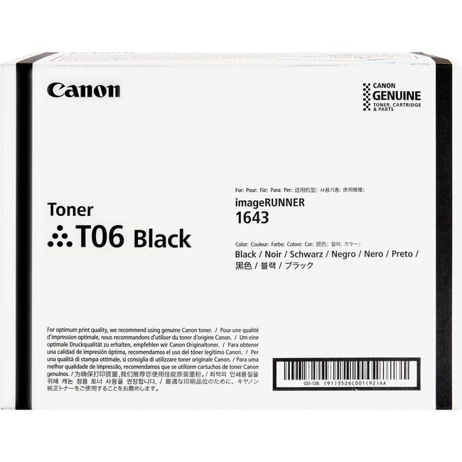 Canon U.S.A. Crtdg Lsr 1643 Black 20.5K CNMT06