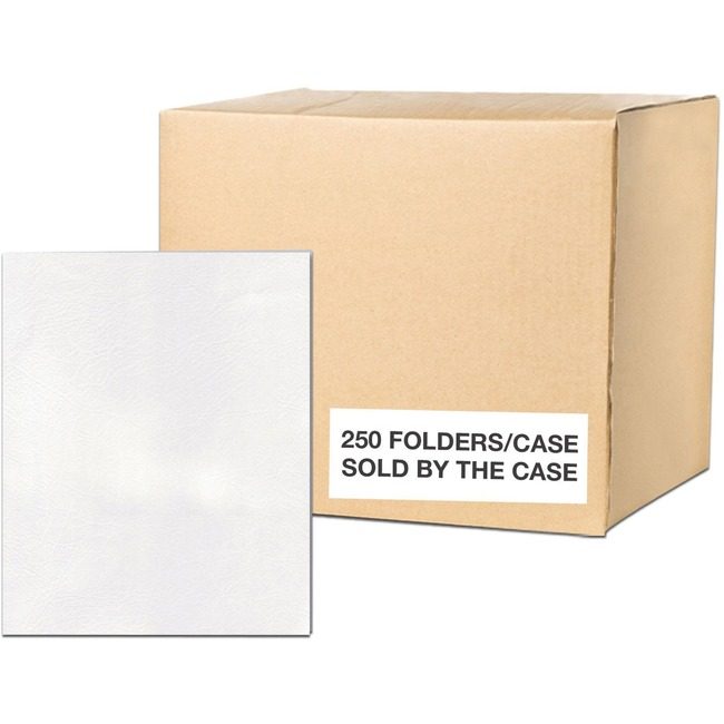 Roaring Spring Paper Products Folder 2PKT Embossed White ROA50118CS