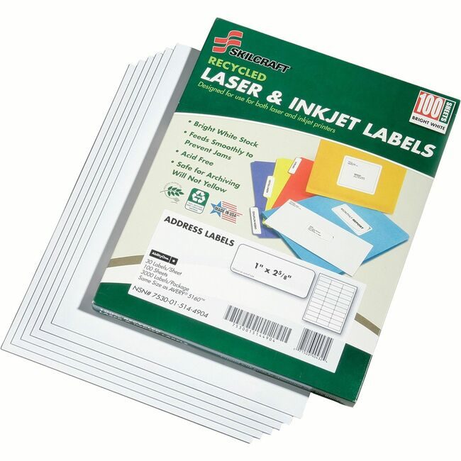 Varies / verify SKU SKU-LEVEL VERIFICATION REQUIRED Labels Adrs Lsr/Ink 1X2-5/8 NSN5144904