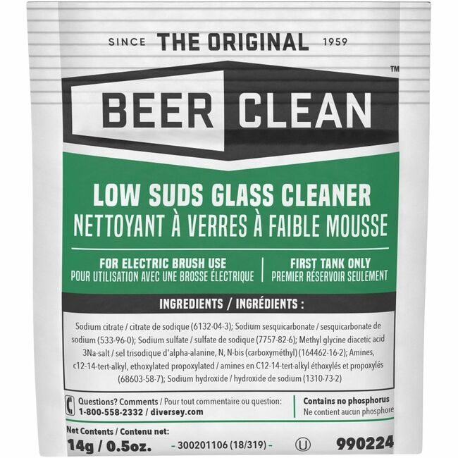 Diversey Cleaner Glassware 100 Count DVO990224