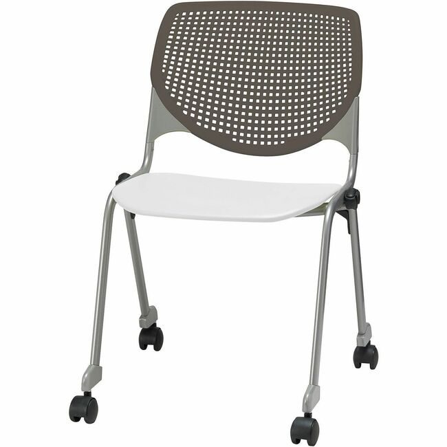 KFI Seating Chair Casters Stk Brwst White KFICS230BKB18S8