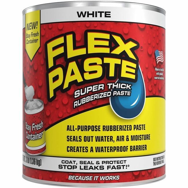 Swift Response, LLC Flex Seal Paste 3LB White FLXPFSWHTR32