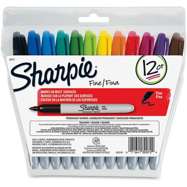Sharpie / Expo / Prismacolor / Sanford Newell Brands / Sanford Sharpie / Expo / Prismacolor / Marker Fine 12 Pack SAN30072