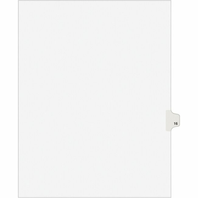 Avery Products Corporation Dividers Index Sidetab 16 AVE01016