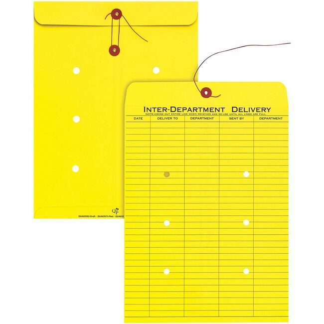 Quality Park Products Envelope Intrdept 10X13 Yw QUA63576