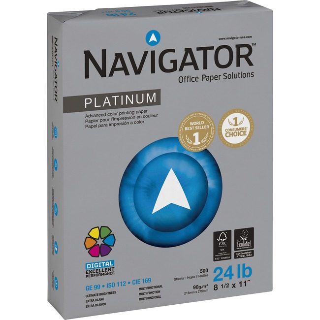The Navigator Company Discovery Paper Platinum 24# 8.5X11 SNANPL11245R