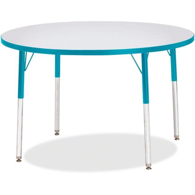 Jonti-Craft, Inc. Table Activity 42"RND Gy/Tl JNT6468JCA005