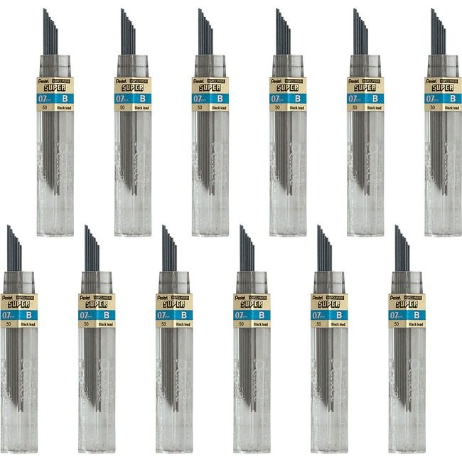 Pentel of America Lead 0.7MM B/Black 12 Count PEN50BBX