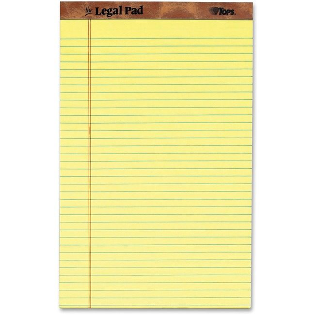 TOPS Products Pads Legal Canary 12 Count TOP7572