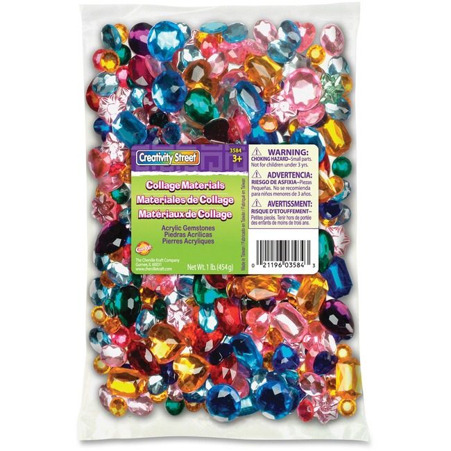 Pacon Corporation Gem Fun Acrylic 1LB Assorted PAC3584
