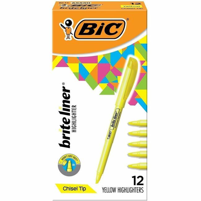 BIC Corporation Highlighter Briteliner Yw BICBL11-YW