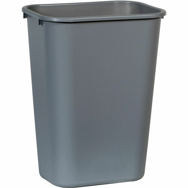 Rubbermaid Commercial Products Wastebasket Rect Large Gray RCP295700GY
