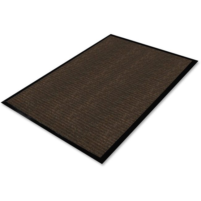 Genuine Joe Mat Rib Dual Chocolate 4X6 GJO02401