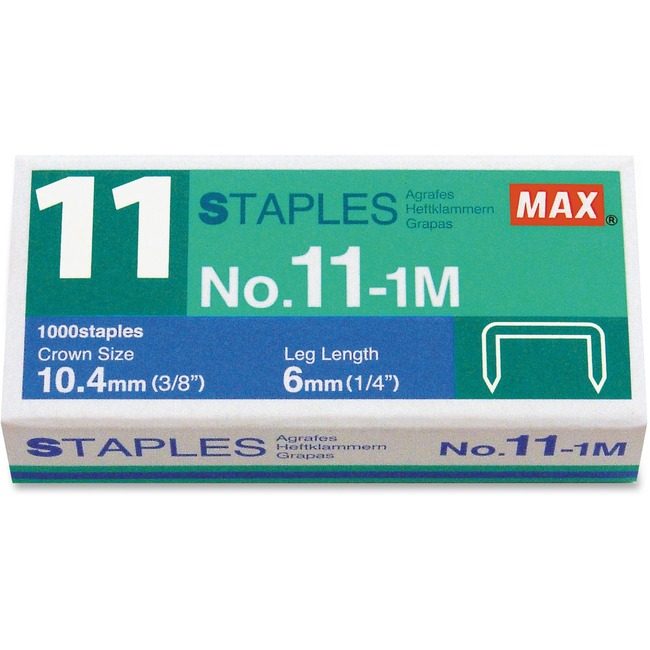 MAX USA Corp. Staples VAIMO 11 1000 Count MXBNO111M