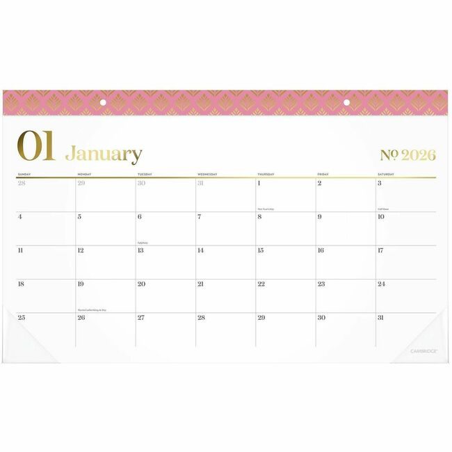 ACCO Brands AT-A-GLANCE Deskpad Wkstyl Mo Cmpt Pink AAG1606705