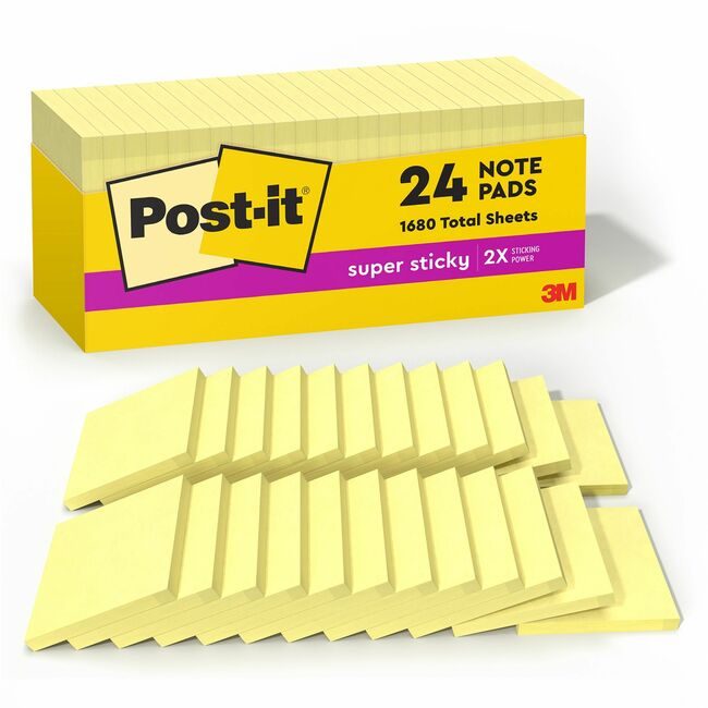 3M Company Notes Post-It 3X3 24 Pack Ca MMM654-24SSCP