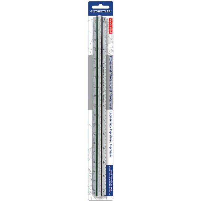 Staedtler Scale Engin Triang Metal STD987M1834BK