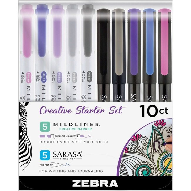 Zebra Pen Corporation Marker Creative Set 10 Pack ZEB10015