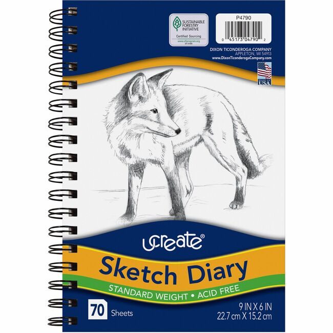 Pacon Corporation Diary Sketch 9X6 We 70SH PAC4790