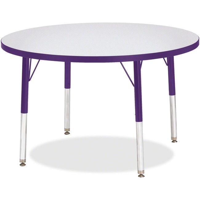Jonti-Craft, Inc. Table Activity 36"RND Gy/Pe JNT6488JCE004
