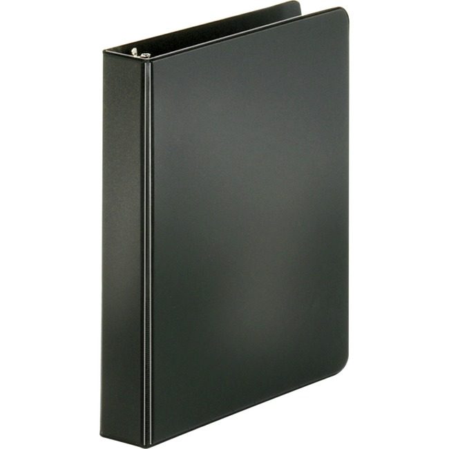Business Source Binder 8.5X5.5" Round 1" Black BSN28523