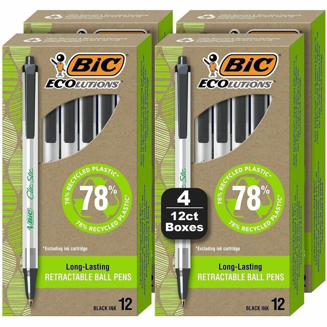 BIC Corporation Pens Revolution 48CTBLACK BICCSEM48BK